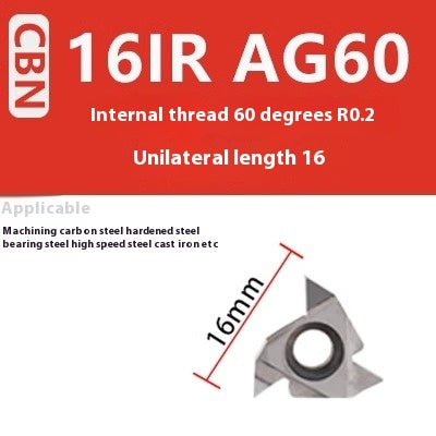 1160-Korea Imported Diamond Threaded Diamond Inserts 16ER/IR A55 AG60PCD Gemstone External Threaded Cutter Grain Shandong Denso Pricision Tools Co.,Ltd.
